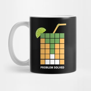 Wordle Margarita Problem Solved Mug